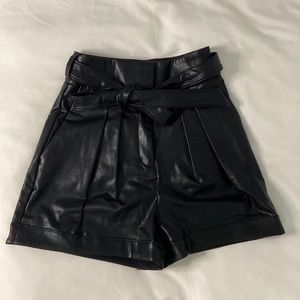 Express Faux Leather Shorts